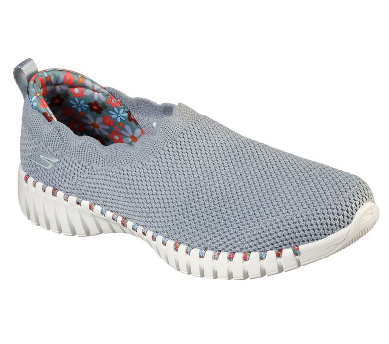 Skechers Gowalk Smart - Passion - Womens Slip On Shoes Grey/Multicolor [AU-QS7223]